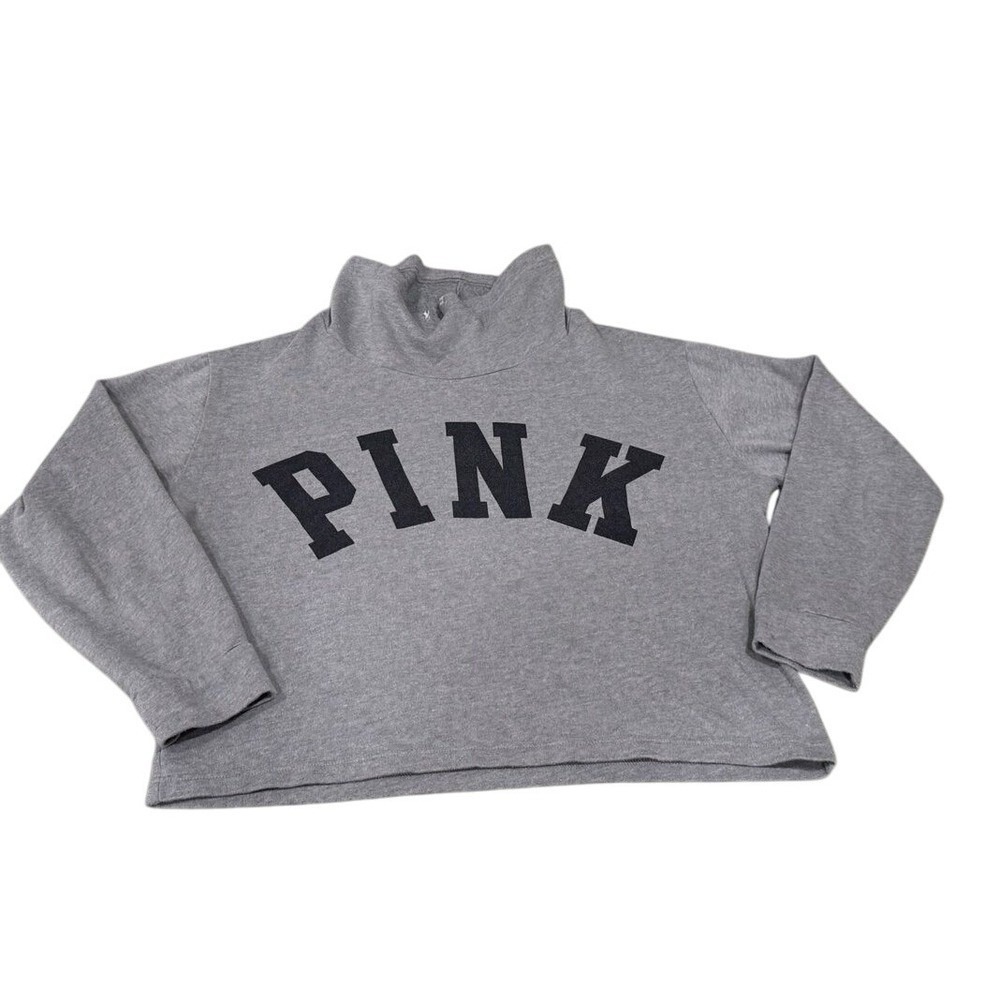 Victoria's Secret PINK Crop Sweatshirt –‎ Women's SM (Fits Oversized) Pre-Loved